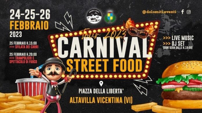 Street food e Carnevale in piazza ad Altavilla Vicentina