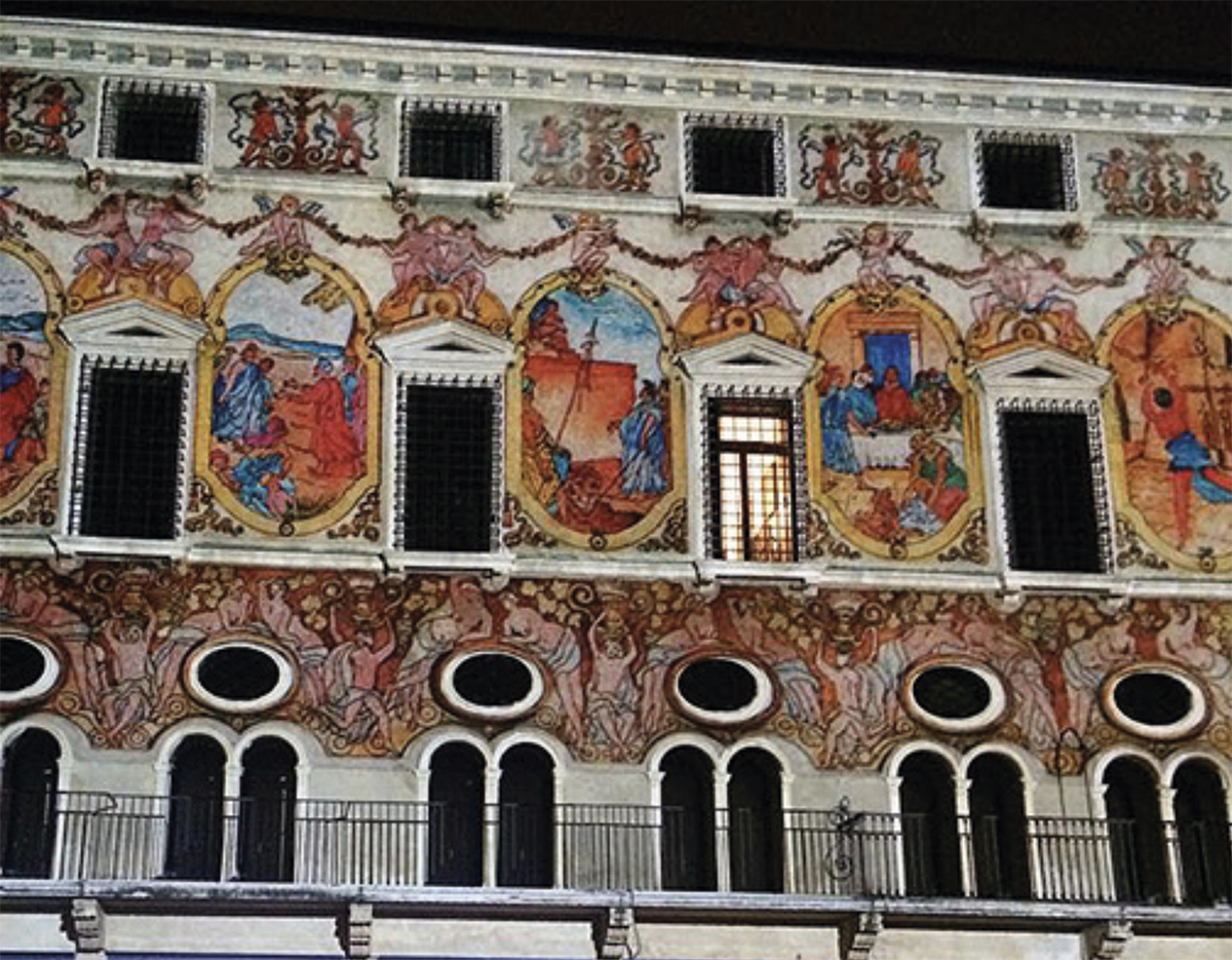 affreschi palazzo del Monte della Pietà Vicenza