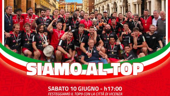 Rangers Rugby Vicenza nella Top ten, il massimo campionato italiano di palla ovale