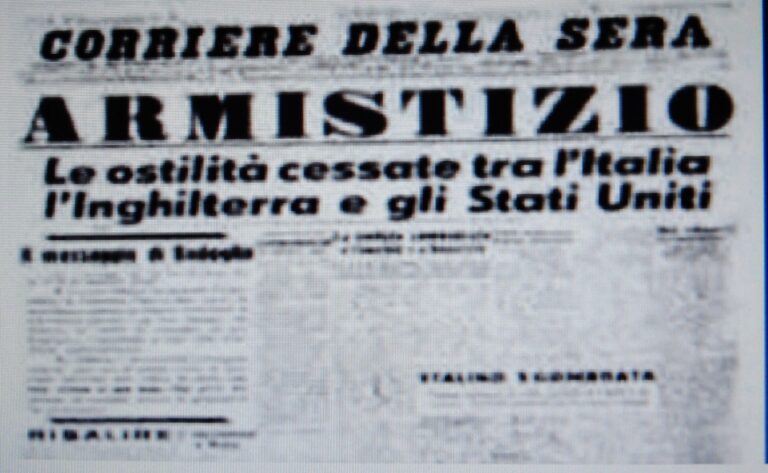 Quell’8 settembre di 80 anni fa, memorie storiche personali di Giovanni Bertacche