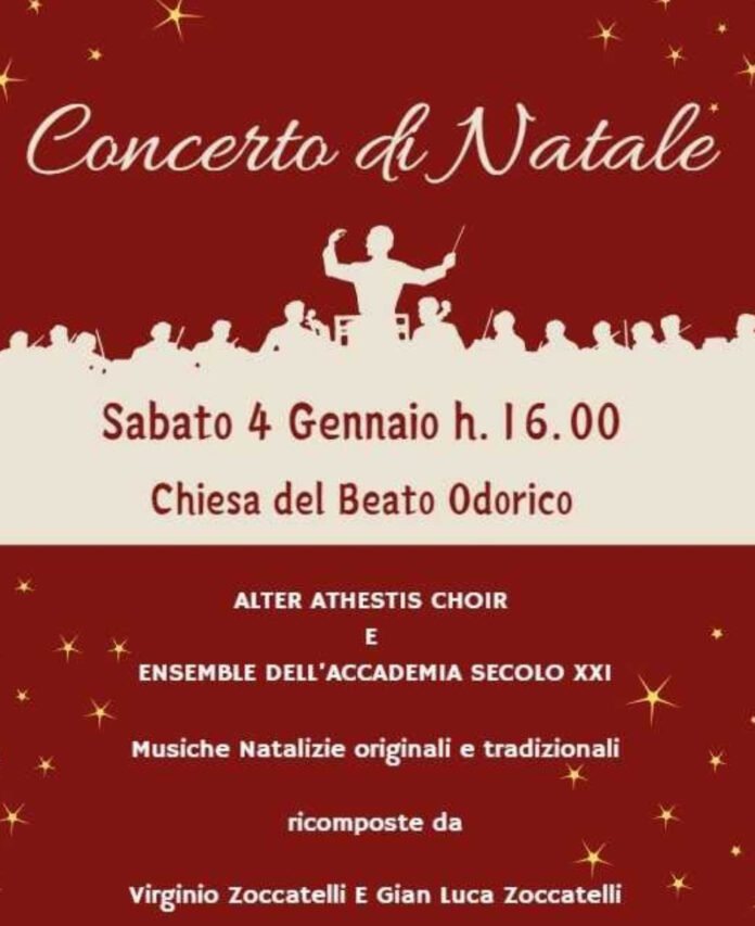 Debutto del Coro Alter Athestis Choir, locandina Concerto a Pordenone