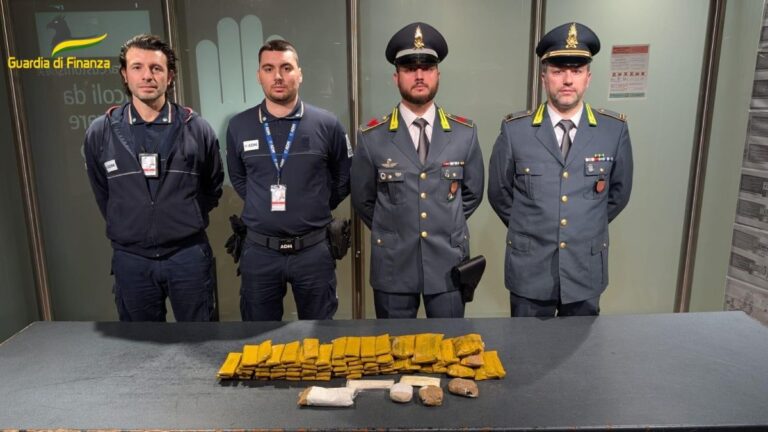 Sequestrati 6,5 kg di eroina all’aeroporto di Venezia