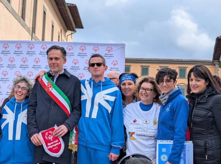 Premiata a Pisa la gentilezza di Special Olympics