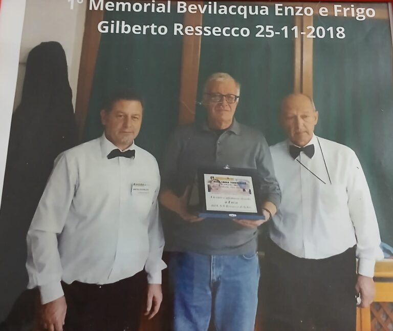 Circolo Arci Libertà Ressecco di Schio, nato come dopolavoro, ora frequentato dai big del biliardo