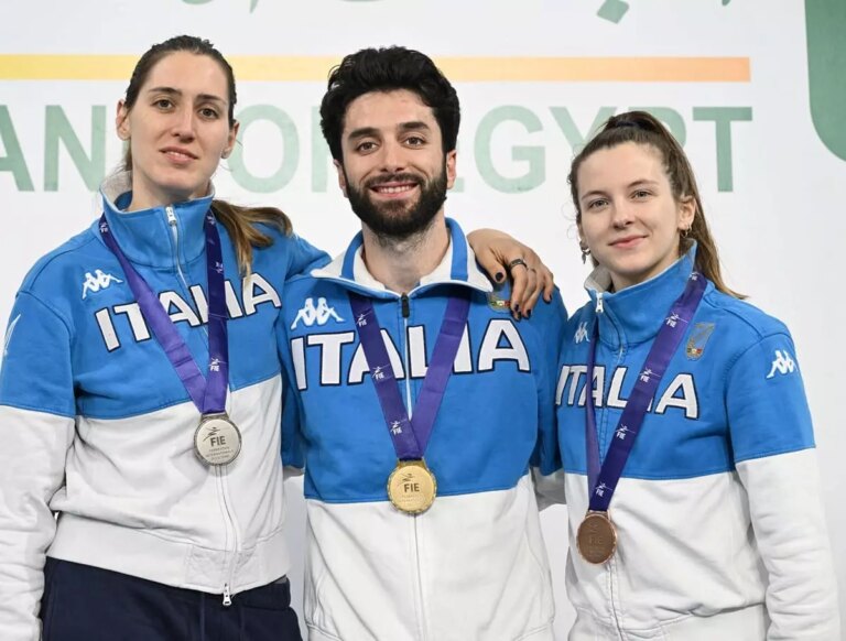 Scherma, Bianchi trionfa nel fioretto al Cairo e doppio podio con Batini e Favaretto