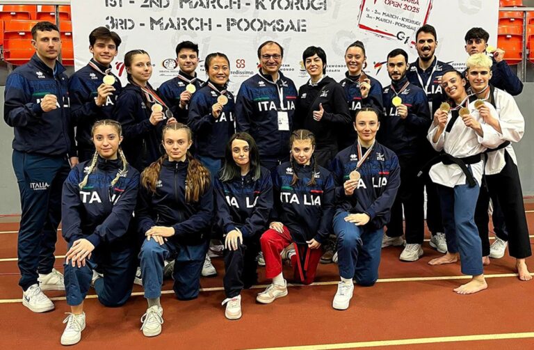 Taekwondo, l’Italia trionfa al Bulgaria Open con otto medaglie