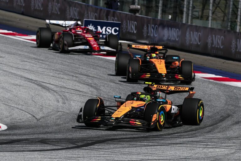 In Austria è doppietta McLaren con Norris e Piastri, Leclerc sul podio