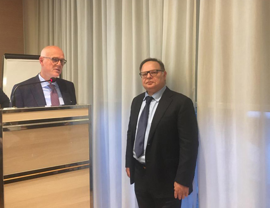 Il prof roberto spinato con il dott trombetta