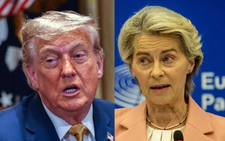 Dazi, Trump e von der Leyen “50% di possibilità di raggiungere un accordo tra Usa e Ue”