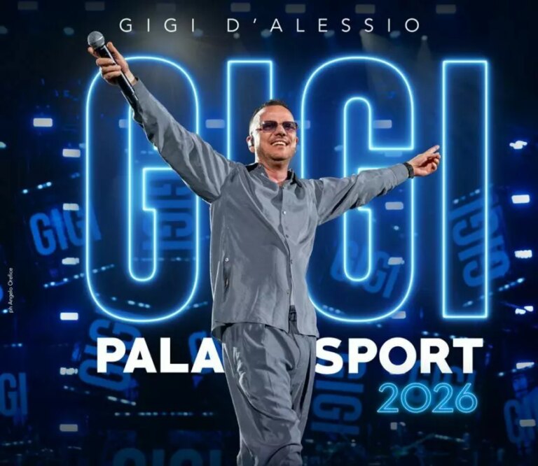 Gigi D’Alessio torna sul palco con ‘Gigi Palasport 2026’