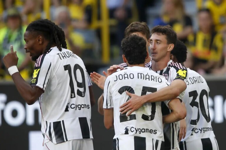 Segnali positivi per la Juve, 2-1 contro il Borussia Dortmund
