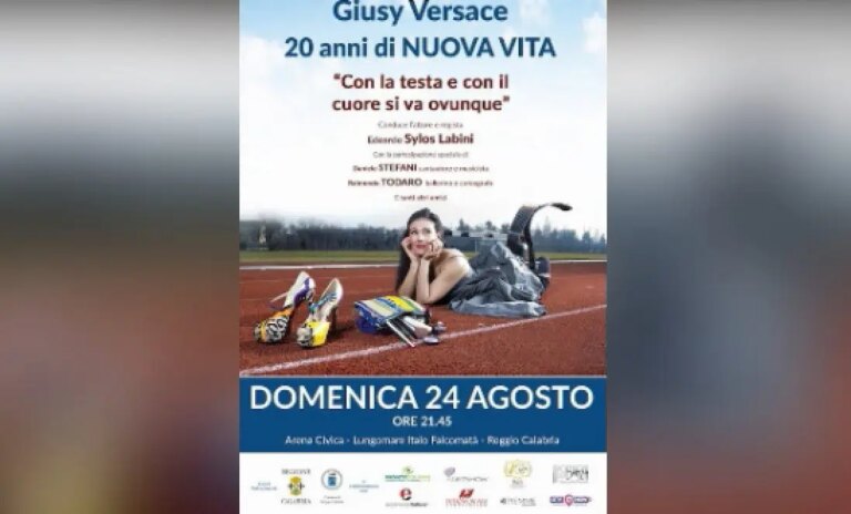 “20 anni di una nuova vita”, Giusy Versace a Reggio Calabria