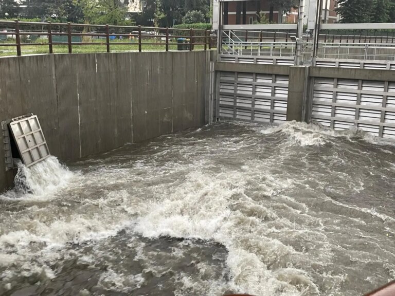 Nuova ondata di maltempo nel milanese, allagamenti e rami di alberi caduti