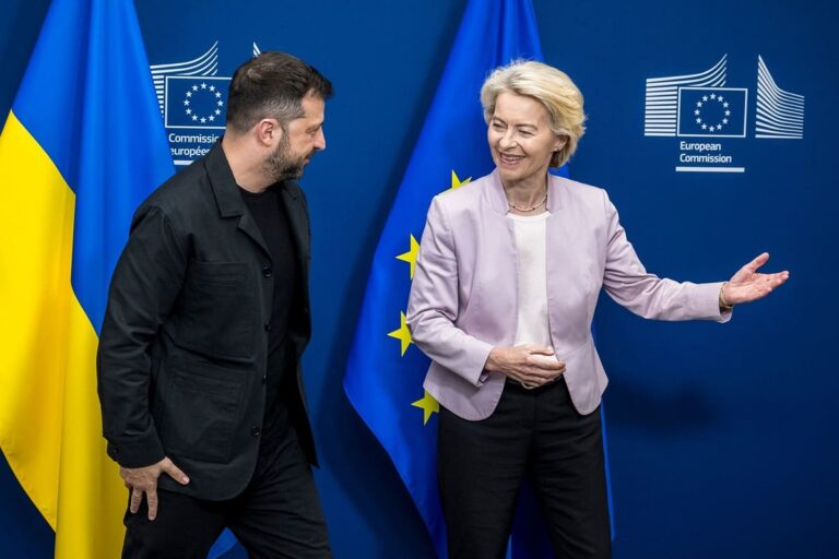 Zelensky a Bruxelles “Putin fermi le uccisioni, serve negoziato reale”, von der Leyen “Ue sempre al fianco dell’Ucraina”