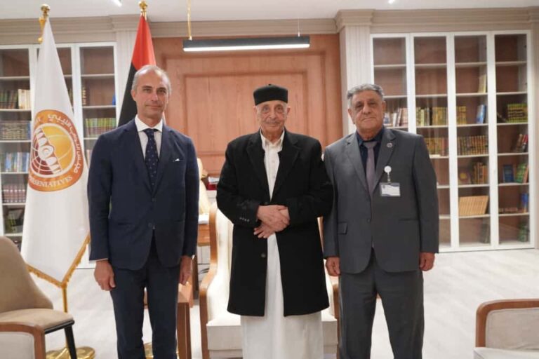 L’Ambasciatore d’Italia in Libia incontra il presidente del Parlamento