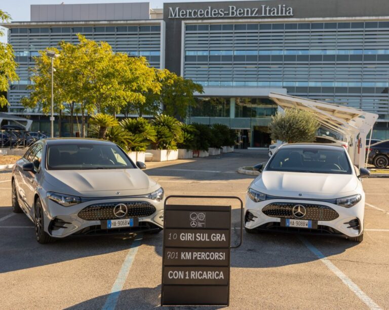 Mercedes-Benz CLA 205+, oltre 700 km con un pieno energia sul GRA a Roma