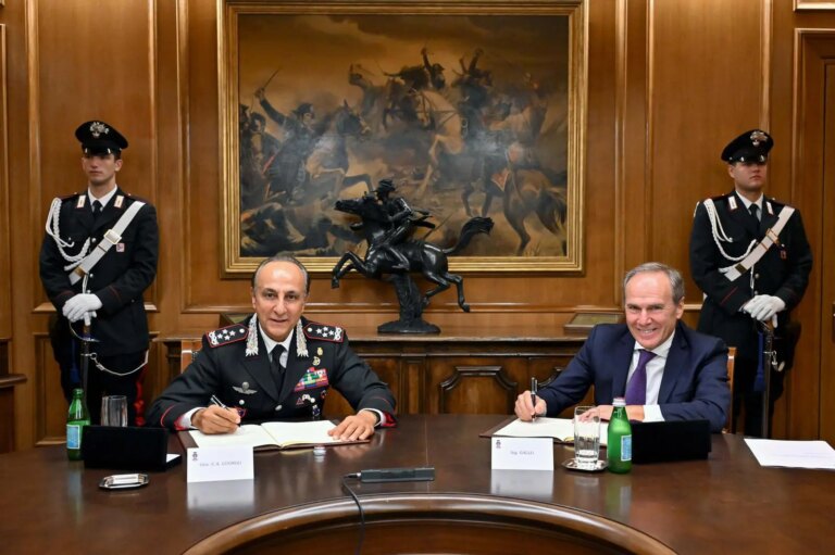Carabinieri e Italgas, intesa sulla protezione delle infrastrutture critiche e sulla legalità