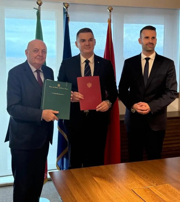 Italia e Montenegro firmano il memorandum sull’integrazione del mercato elettrico