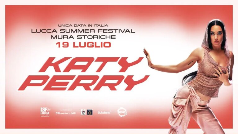 Katy Perry il 19 luglio 2026 al Lucca Summer Festival