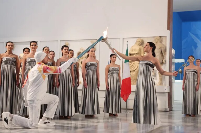 Milano Cortina 2026: accensione della torcia olimpica a Olimpia (1)