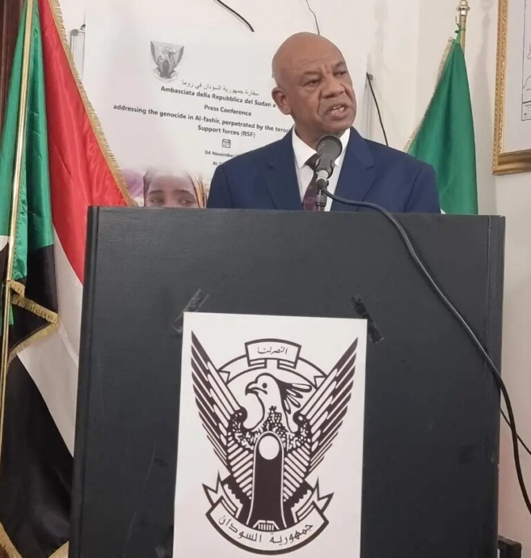 L’ambasciatore del Sudan in Italia lancia un appello al mondo per fermare i massacri