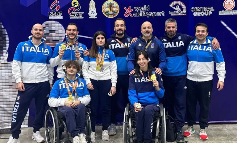 Coppa del mondo paralimpica in Thailandia, l’Italia a squadre chiude con un oro nel fioretto e un argento nella spada