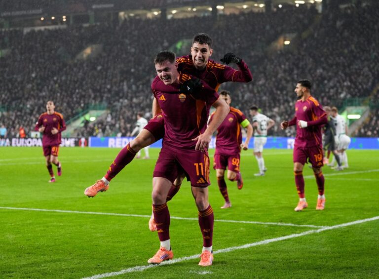La Roma vince a Glasgow, doppietta Ferguson e 3-0 al Celtic