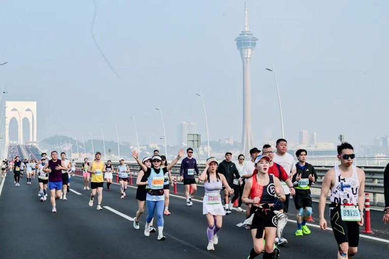 Cina: immagini della maratona internazionale Macao (2)
