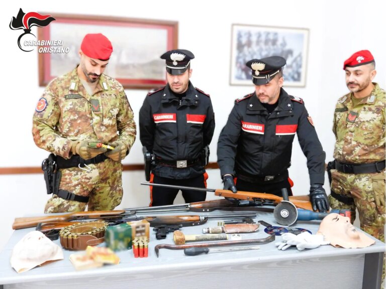 Ad Oristano tre ladri armati fuggono dopo un furto in casa, fermati e arrestati