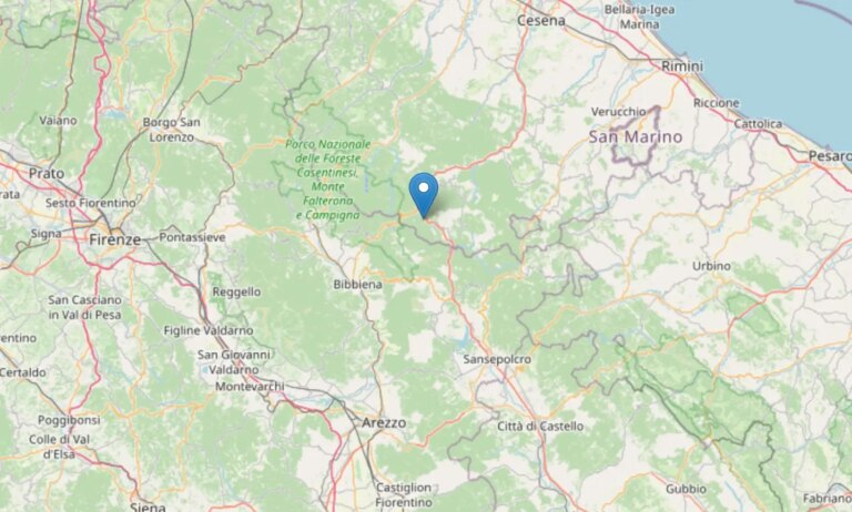 Sciame sismico nella notte tra Romagna e Toscana