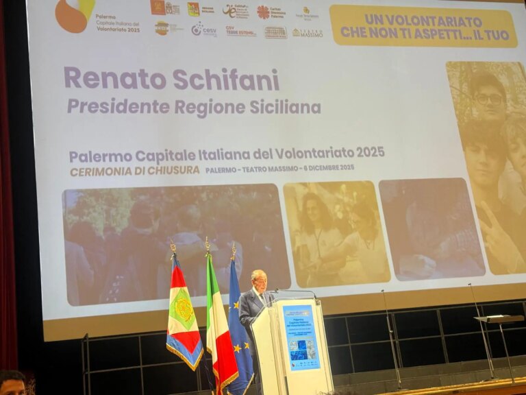 Palermo Capitale italiana del Volontariato 2025, Schifani: “Destinate ingenti risorse per il contrasto delle marginalità”