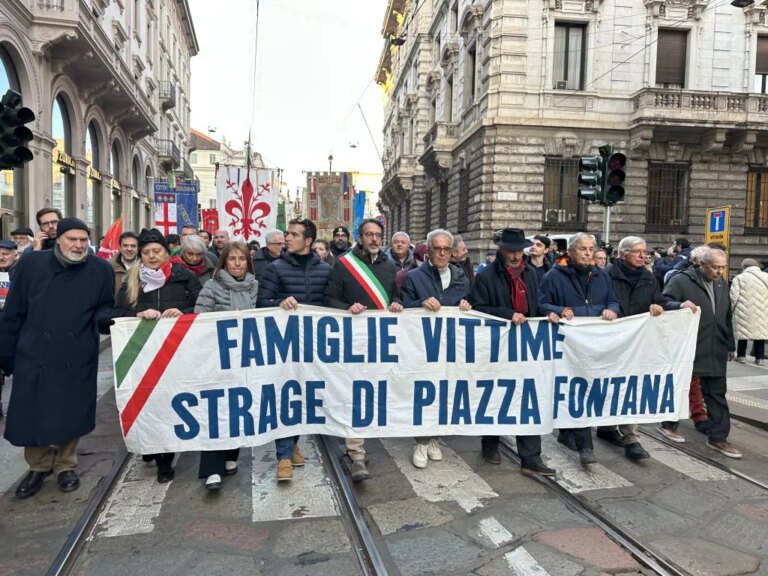 Milano commemora il 56°anniversario della strage di Piazza Fontana