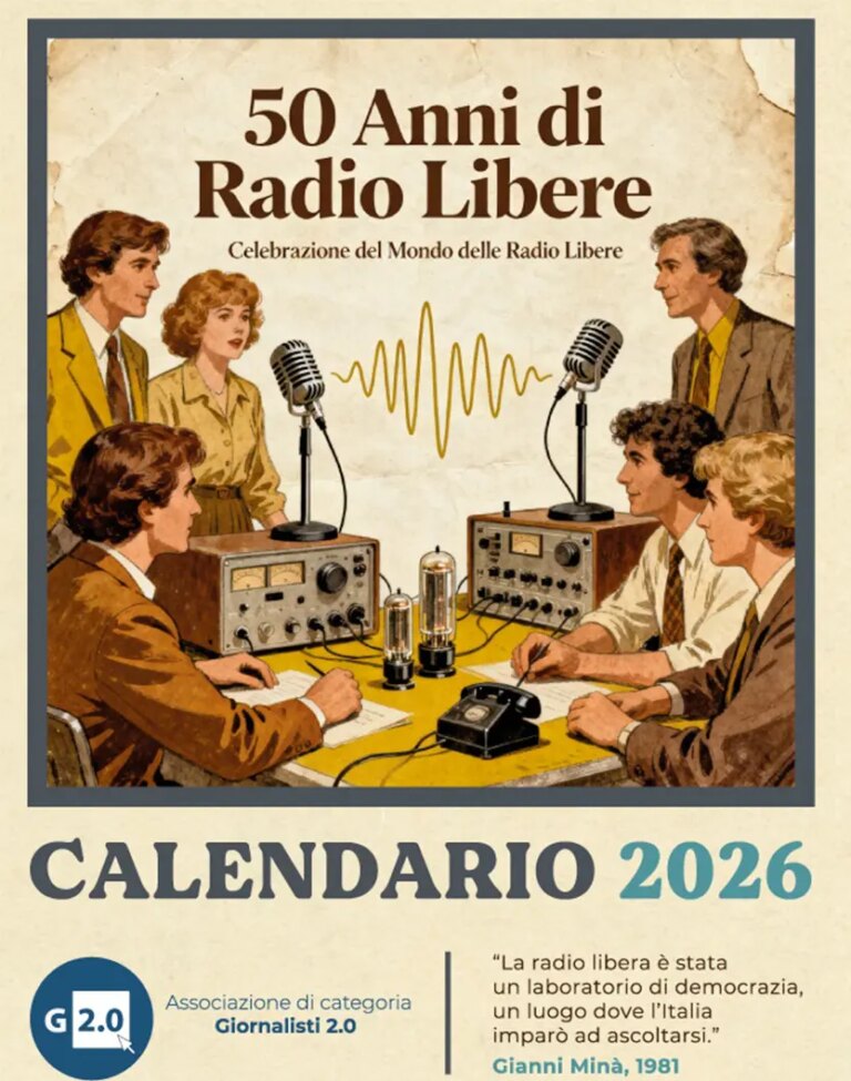 Il 2026 raccontato da Giornalisti 2.0, il nuovo calendario dell’informazione