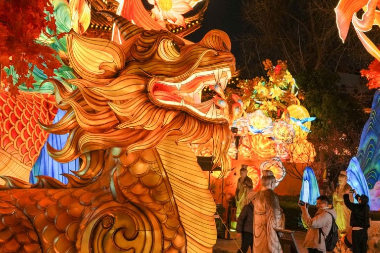 Cina: lanterne di Capodanno al Tempio di Confucio di Nanchino (2)