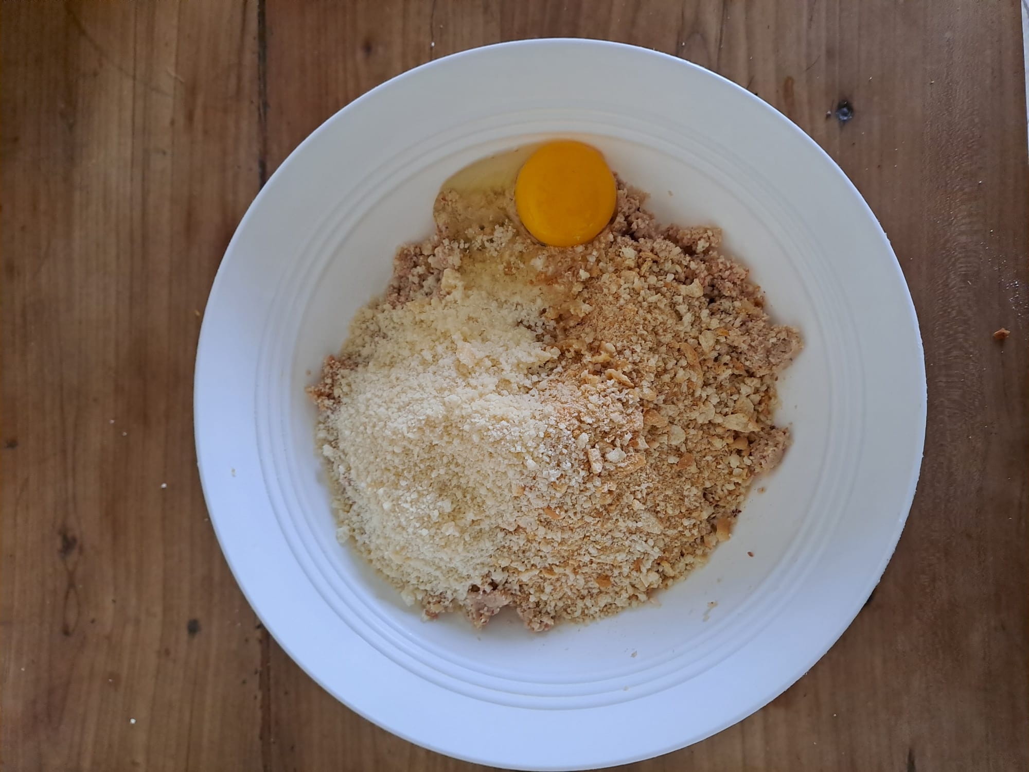 Con l'aggiunta di grana, uovo e... fette biscottate