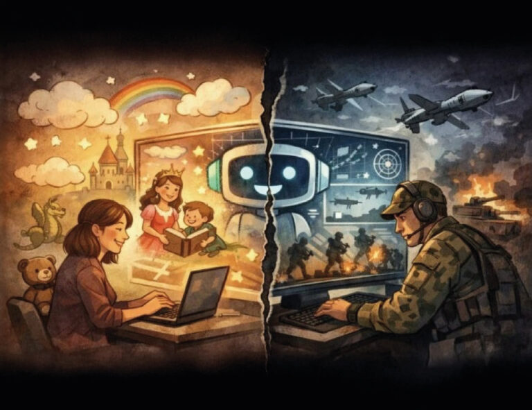 L’AI che usi crea sofferenza o ti aiuta? Tra favole per bambini e strategie militari, una riflessione sull’uso dello stesso strumento