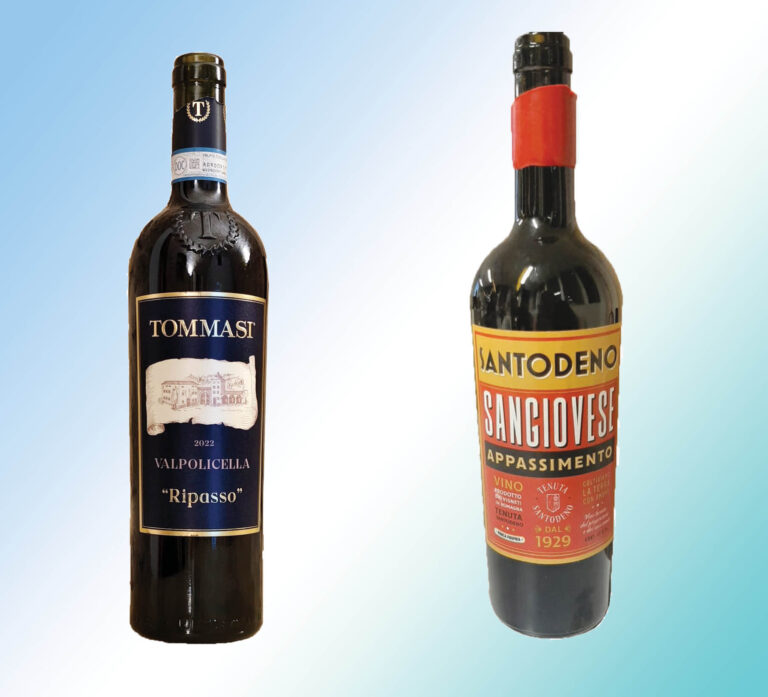 Vini rossi da meditazione: Ripasso della Valpolicella e Appassimento Sangiovese